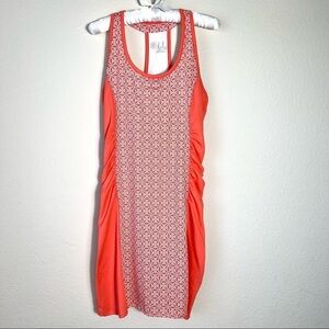 Lola by AFG Orange Sports Dress Halter Back‎ Sleeveless Stretch Size Medium